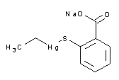 molecule for: Thimerosal (USP, BP, Ph. Eur.) pure, pharma grade
